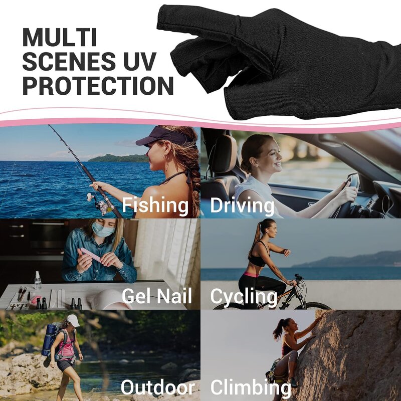 Nail Gloves - Collagen-Infused Anti-Aging UV Protection for Salon Use