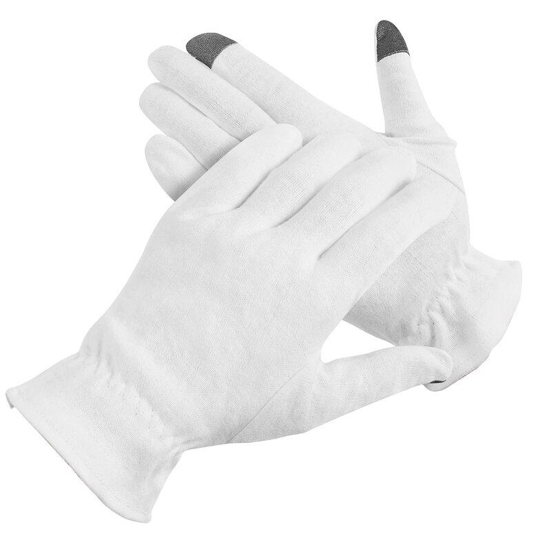 Drawstring Gloves - Ultra-Moisturized for Nighttime Eczema Relief Touch Screen