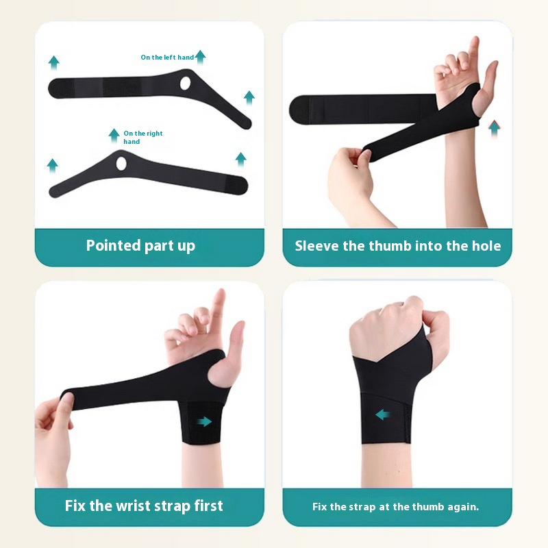 Wrist Support Brace - Breathable Spandex for Tennis Badminton Fitness