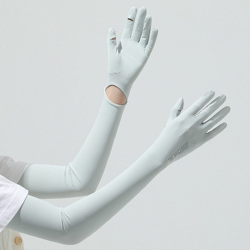 Women's Cycling Gloves - UV Protection Ice Silk Sun Shield Long Sleeves