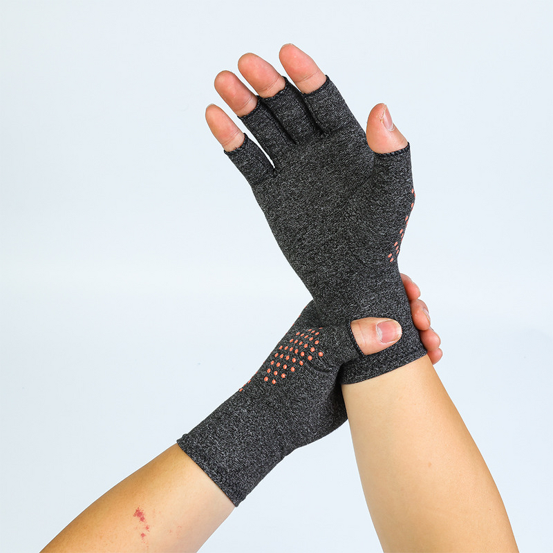 Tourmaline Gloves - Half-Finger for Pressure Cycling Joint Care & Fitness