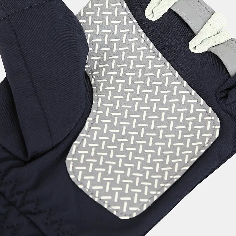 Fingerless Riding Gloves - Black & White Polyester for Fitness Cycling