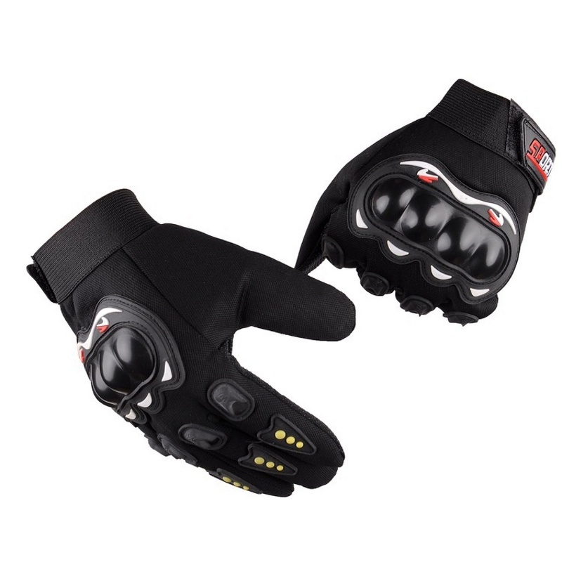 Riding Gloves - Full-Finger Hard-Shell for Off-Road Cycling & Motorcycle