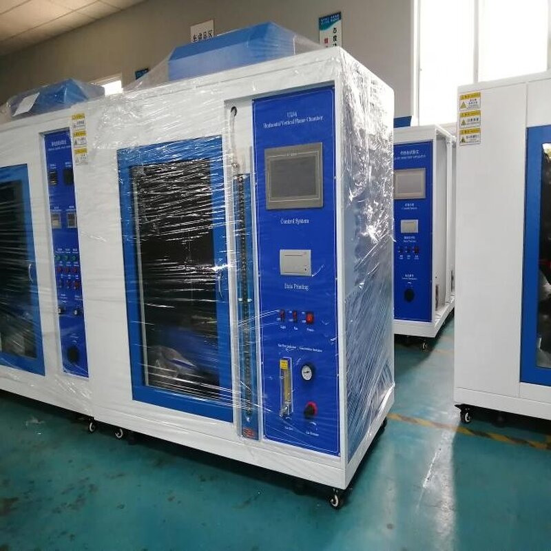 Foam Combustion Testing Machine Manufacturer - ISO 3582 Horizontal and Vertical Burning Vertical Flammability Test
