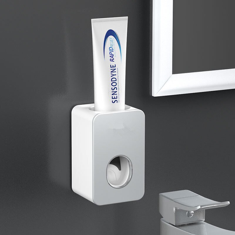 Toothpaste Dispenser - Automatic Magnetic Adsorption with Cup Rack