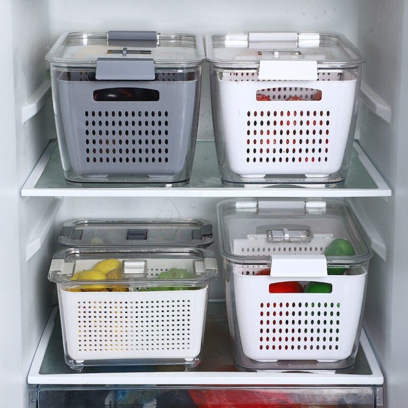 Kitchen Storage Box - Plastic Multifunctional for Fruit & Vegetable