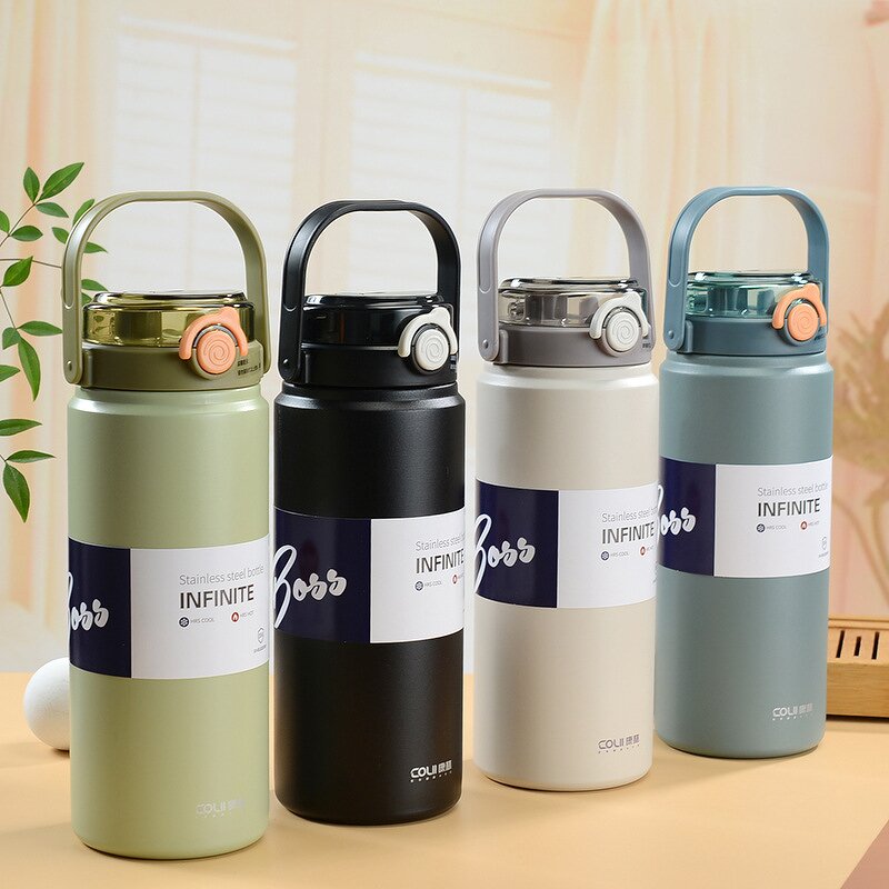 Stainless Steel Tumbler - Double-Wall One-Click Leak Proof for Kids