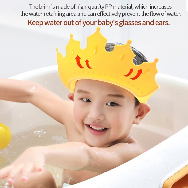 Infant Bath Cap - Adjustable Eco-Friendly Waterproof for Toddler