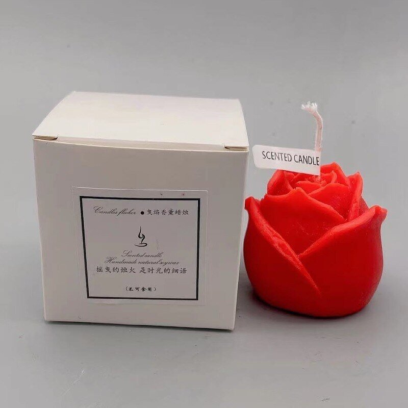 Soy Wax Candle Mold - Rose Shape for Wedding Favors & Easter Decor