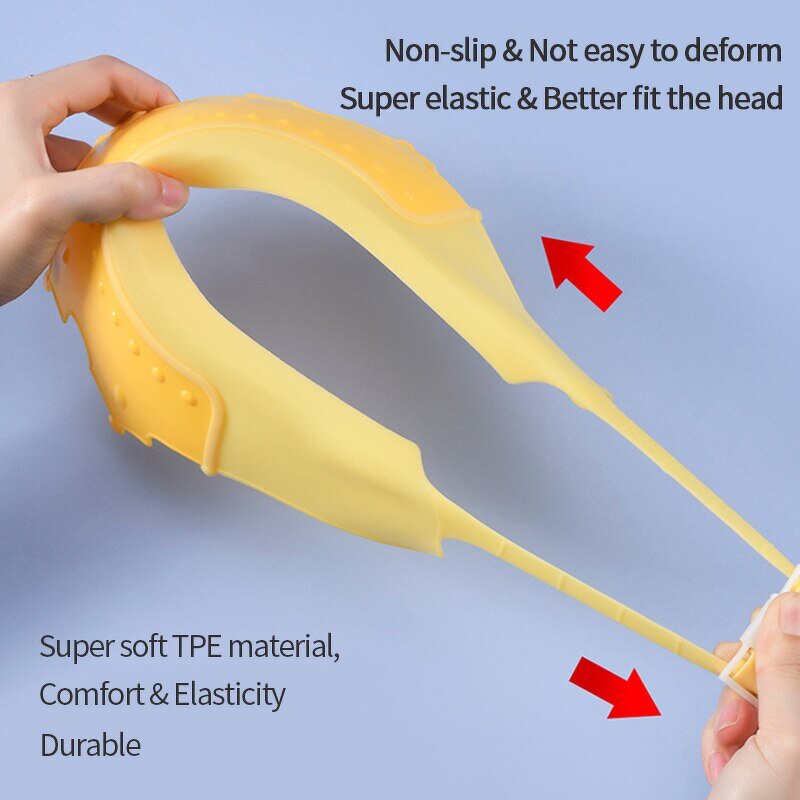 Infant Bath Cap - Adjustable Eco-Friendly Waterproof for Toddler