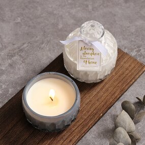 Scented Candle - Luxury Glass Bottle for Home Wedding Decoration Custom Logo