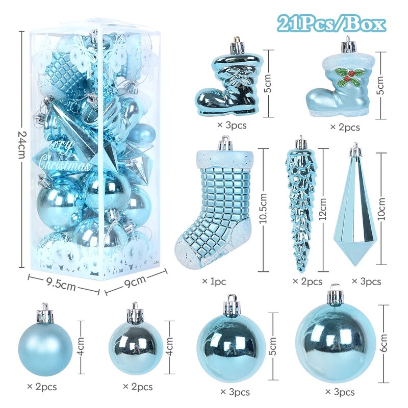 Christmas Balls Ornaments - for 2024 Home Noel Navidad Tree Hanging Decor