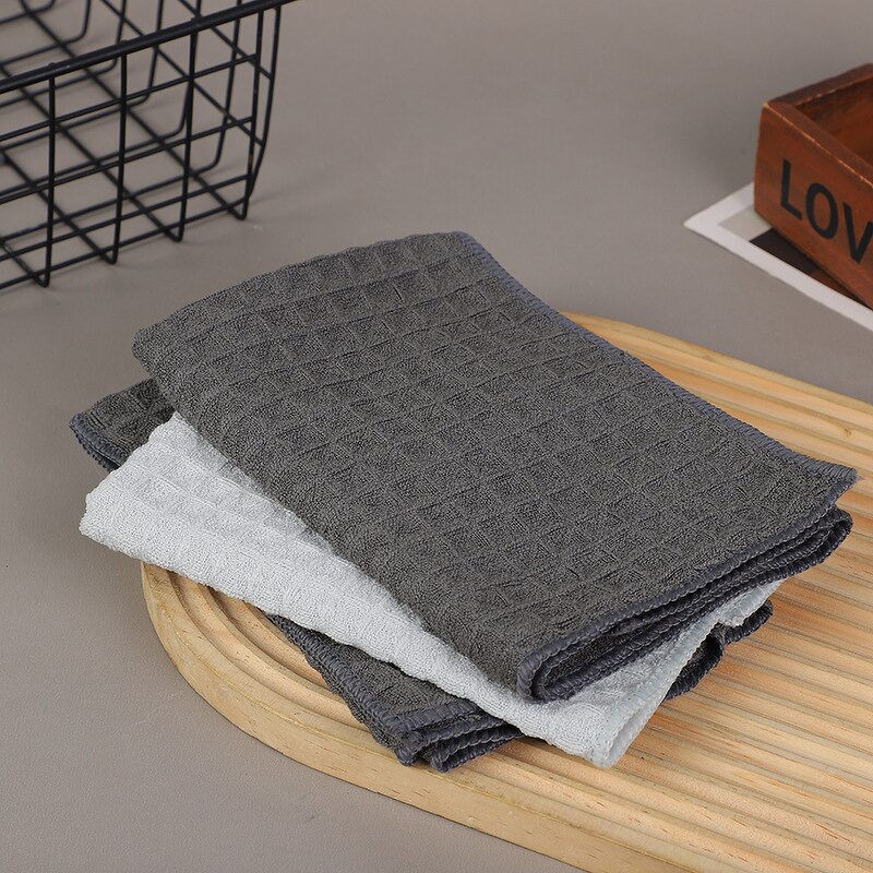 Microfiber Cleaning Cloth - Waffle Rag for Coffee Shop & Household