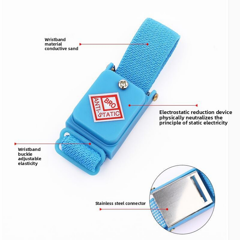 Wireless Wrist Strap - Anti-Static Cordless for Electronic Workshop Factory