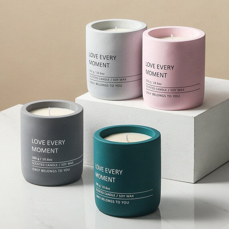 Scented Candles - Ceramic Jar Soy Wax Private Label for Christmas Easter