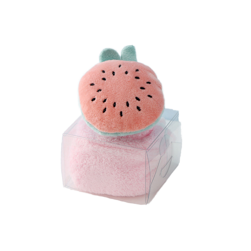 Hand Towel - Quick-Dry Cartoon for Wedding Souvenir Gift Coral Velvet