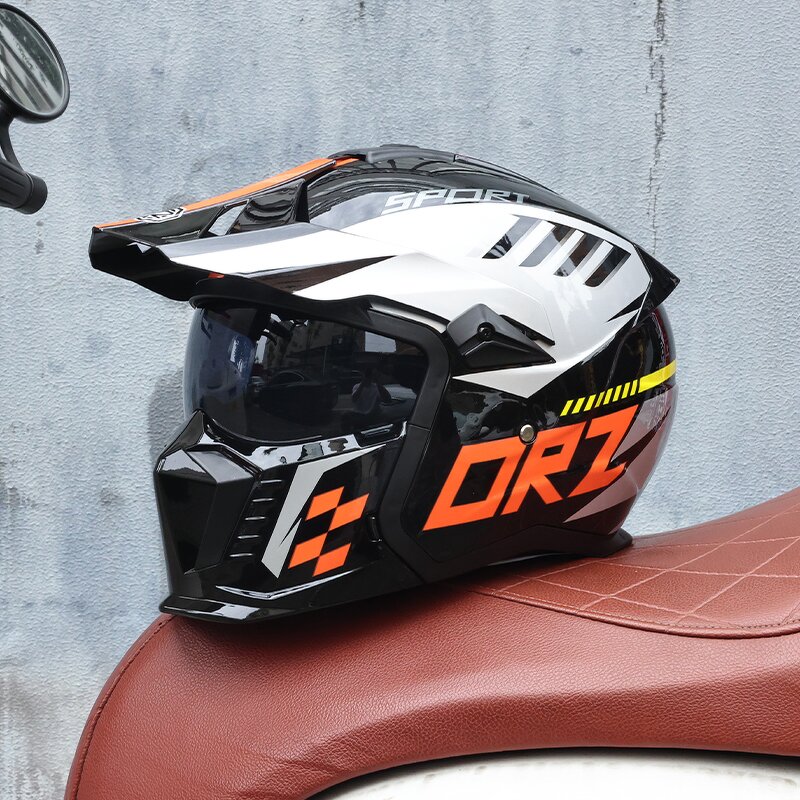 Motorcycle Helmet - China-Chic Retro Light Fiberglass for Commuting & Cruise