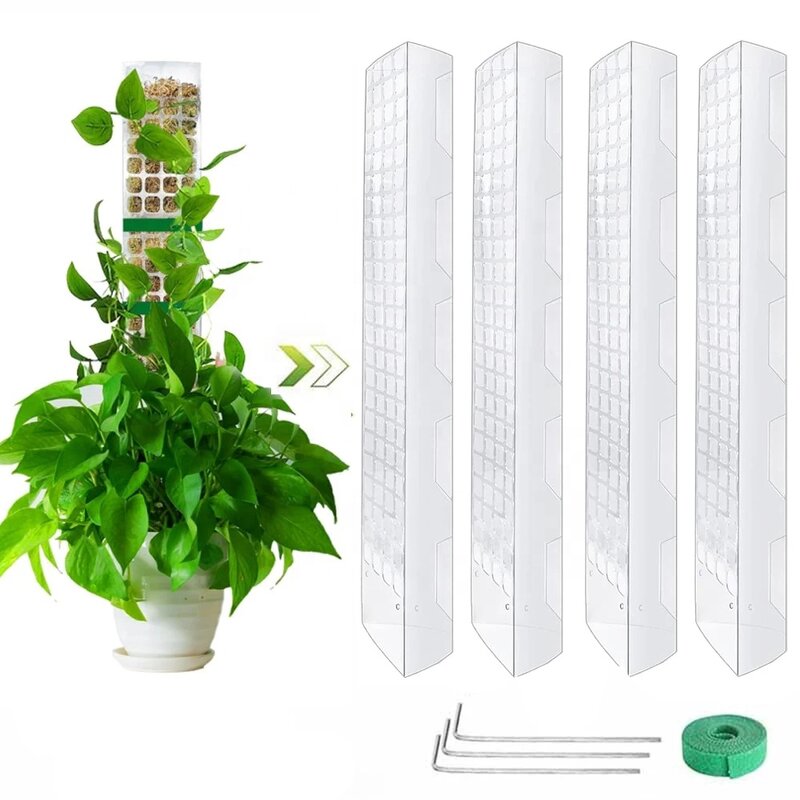 Moss Pole - Plastic Stackable for Indoor Climbing Plants & Creepers