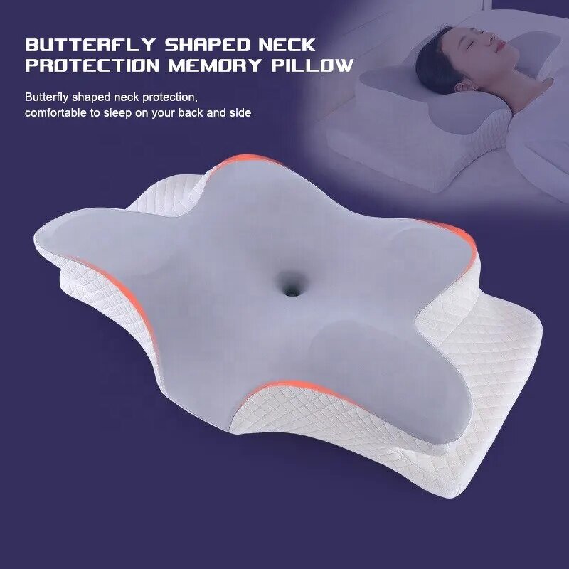 Cervical Pillow - Memory Foam Ergonomic Orthopedic for Neck Pain