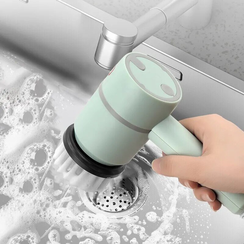 Dishwashing Brush - 360 Rotating Cordless Electric for Sink Bathtub Floor