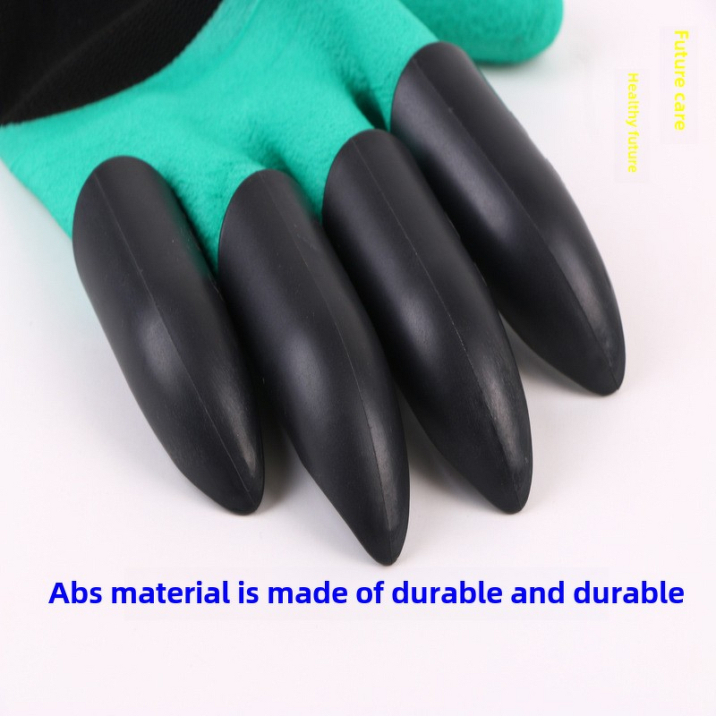 Gardening Gloves - Claw Nitrile Nylon Anti-Slip Anti-Cut for Planting