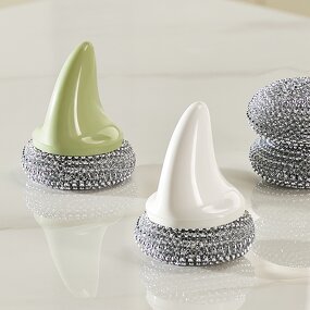 Pot Cleaning Brush - Long Handle Steel Wire Non-Stick Oil Dishwashing