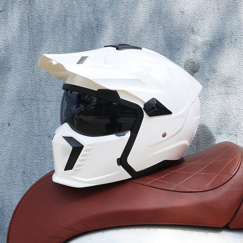 Motorcycle Helmet - China-Chic Retro Light Fiberglass for Commuting & Cruise