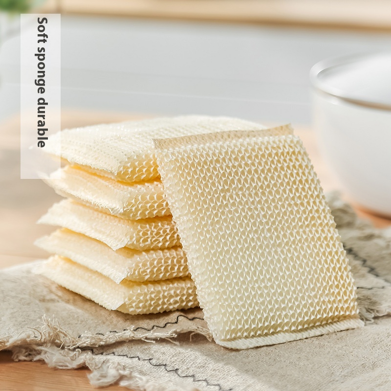 Dishwashing Scrubber - Bamboo Fiber with Steel Wool Pot Brush