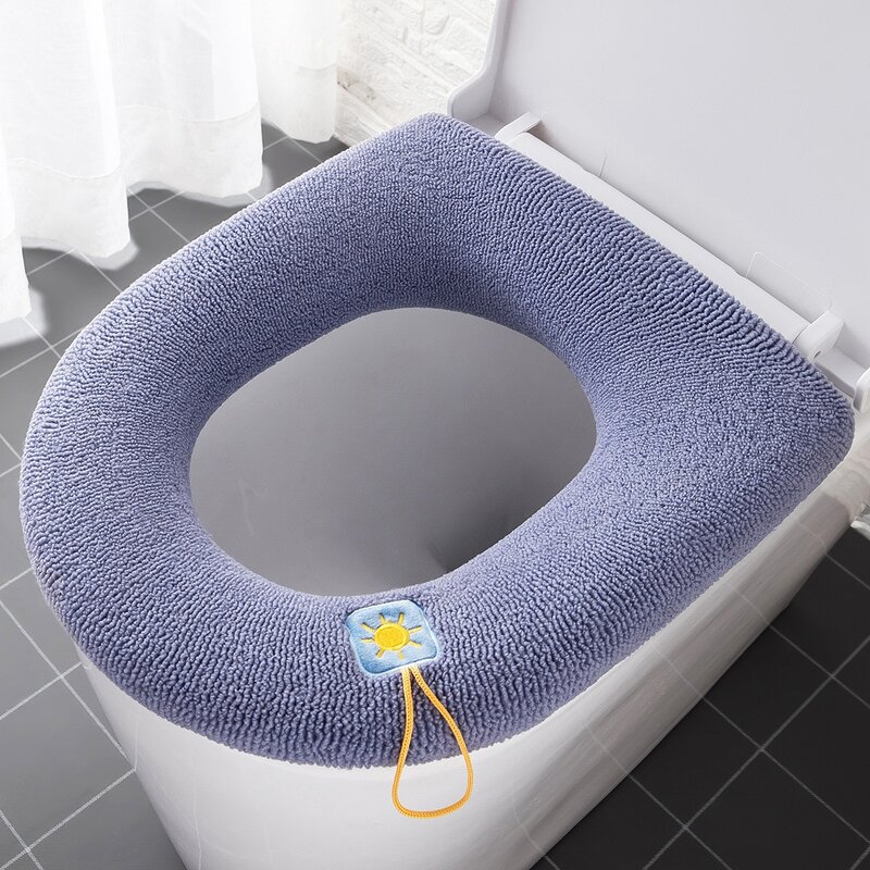 Toilet Seat Cover - Comfortable Thick Soft Warmer Lid Cushion