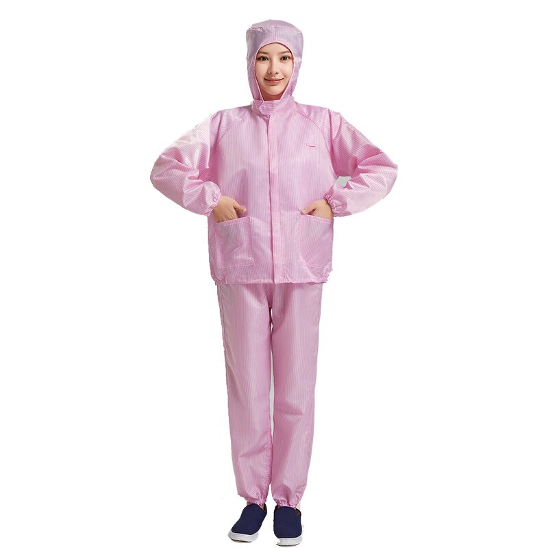 Anti-Static Coat - White Dust-Free Protective for Breeding & Electrostatic