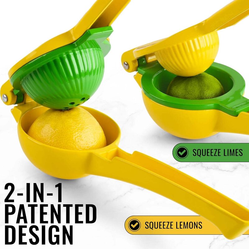Kitchen Juicer - 2-in-1 Handheld Metal for Lemon Lime Citrus Fruit