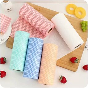 Kitchen Cloth - Non-Woven Disposable Nonstick for Cleaning & Wiping