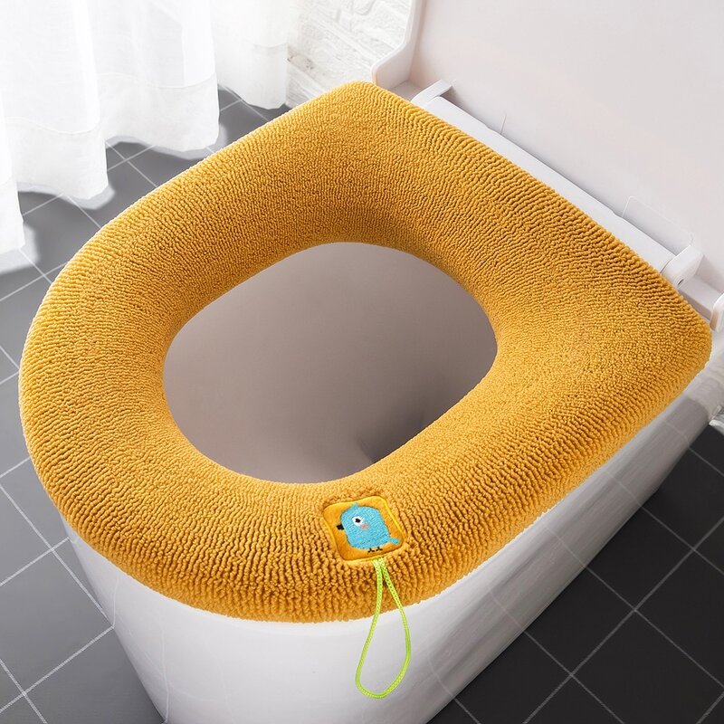 Toilet Seat Cover - Comfortable Thick Soft Warmer Lid Cushion