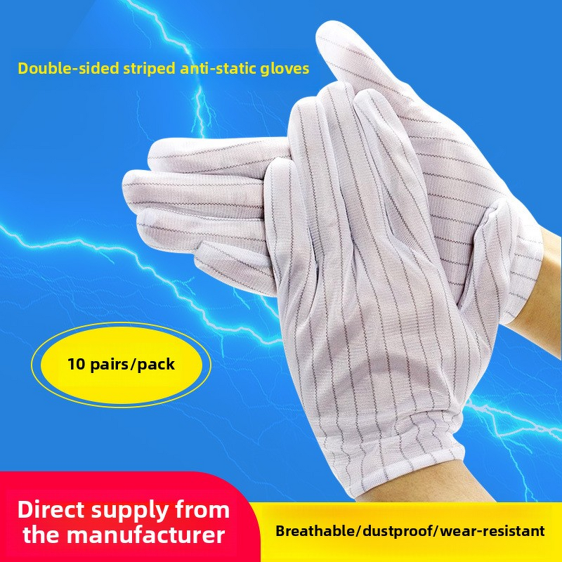 Protective Clothing - Anti-Static Hooded White with Safety Gloves