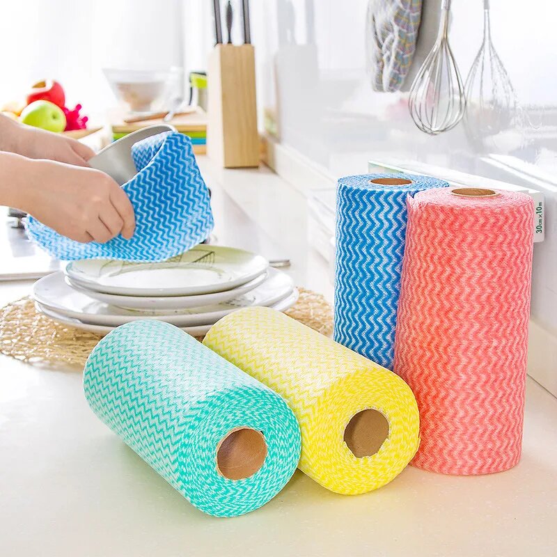 Kitchen Cloth - Non-Woven Disposable Nonstick for Cleaning & Wiping