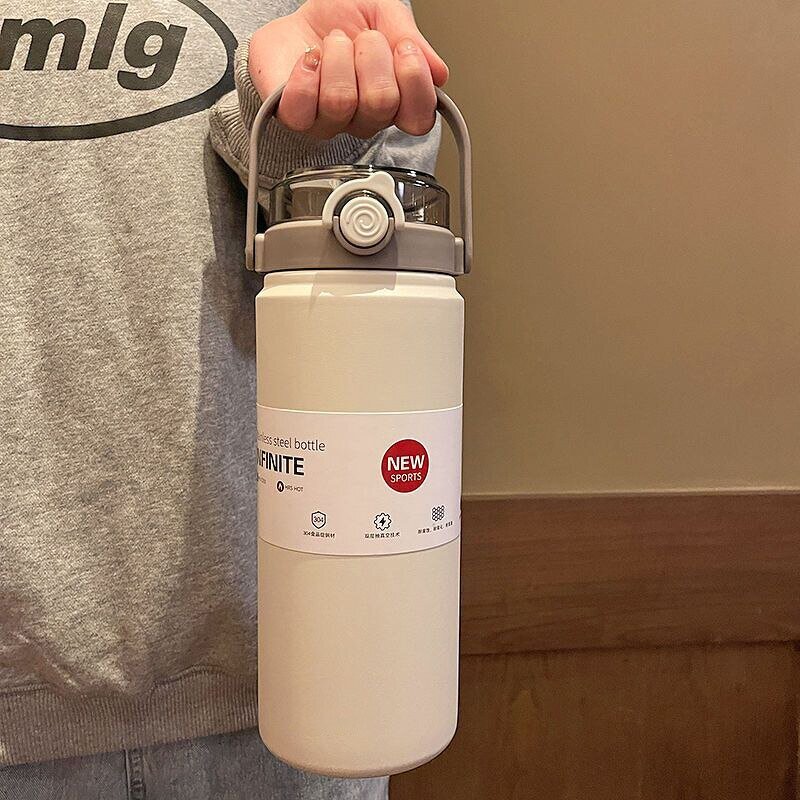 Stainless Steel Tumbler - Double-Wall One-Click Leak Proof for Kids