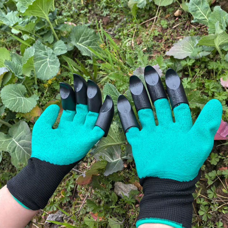 Gardening Gloves - Claw Nitrile Nylon Anti-Slip Anti-Cut for Planting
