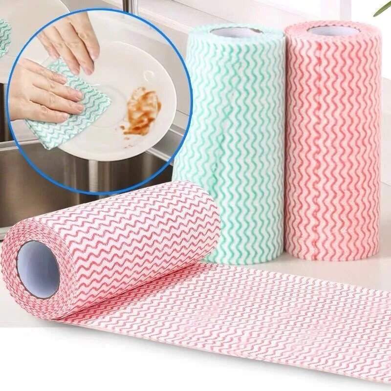 Kitchen Cloth - Non-Woven Disposable Nonstick for Cleaning & Wiping