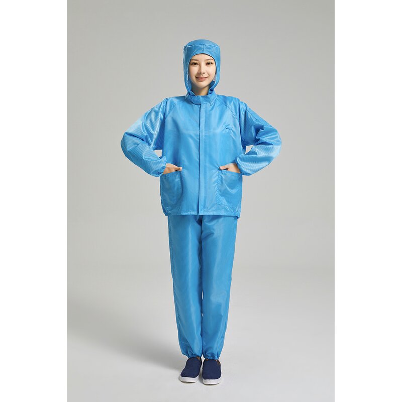 Anti-Static Coat - White Dust-Free Protective for Breeding & Electrostatic