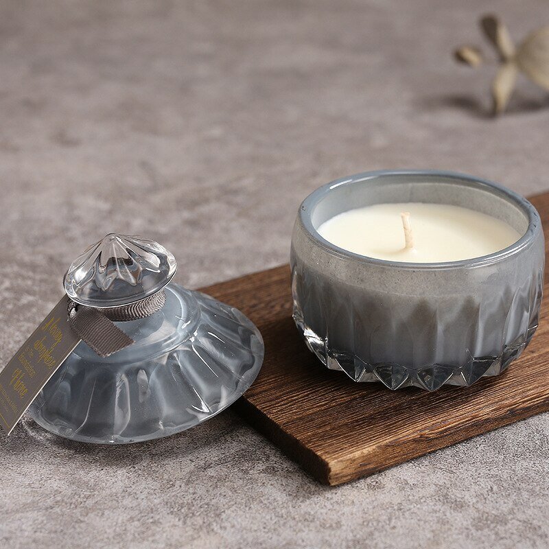 Scented Candle - Luxury Glass Bottle for Home Wedding Decoration Custom Logo