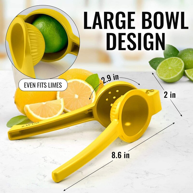 Kitchen Juicer - 2-in-1 Handheld Metal for Lemon Lime Citrus Fruit
