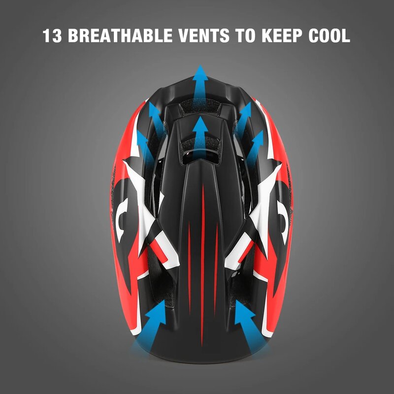 Full Face Helmet - Kids Detachable for Cycling Skateboarding Roller Skating