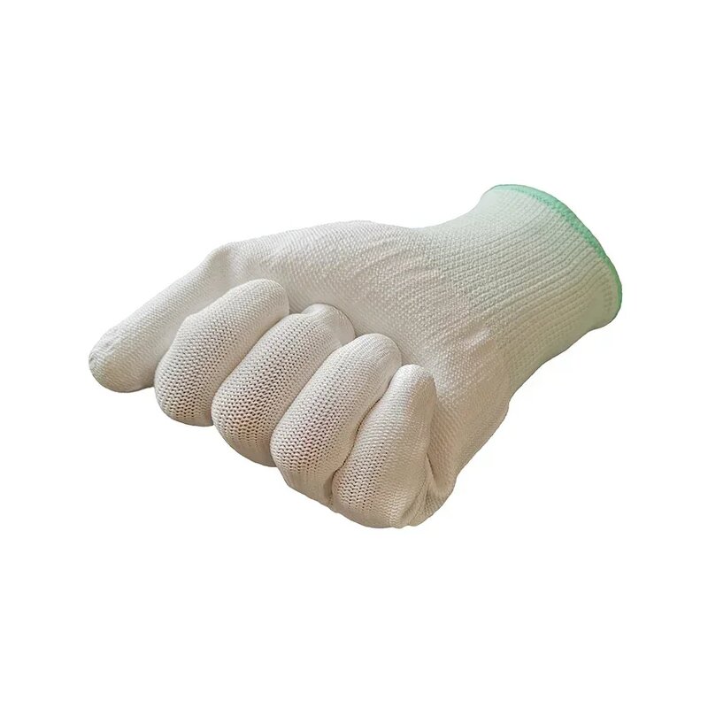 Anti-Static Gloves - White PU Coated Polyester for Electronic Work Gardening