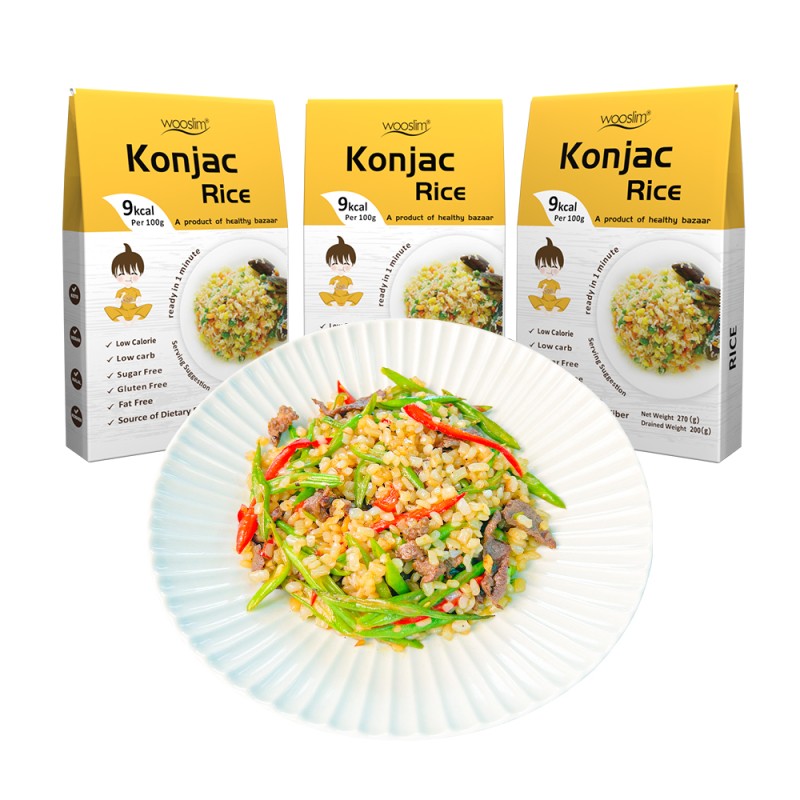 Konjac Rice Manufacturer - Healthy Organic White Peach Skin Free