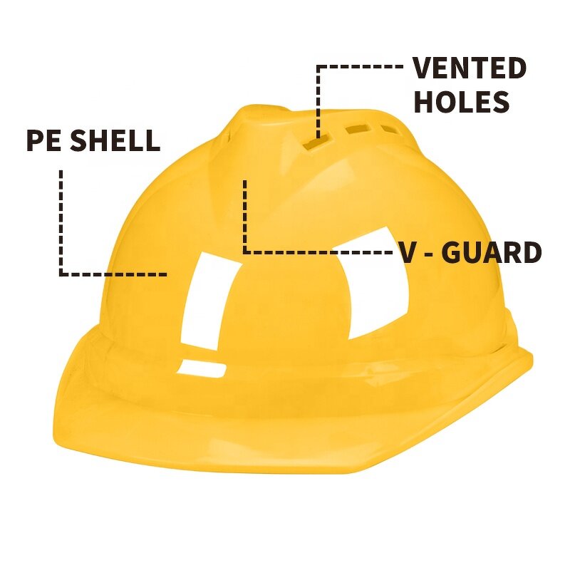 V Guard Hard Hat - Vented Safety Helmet with Logo