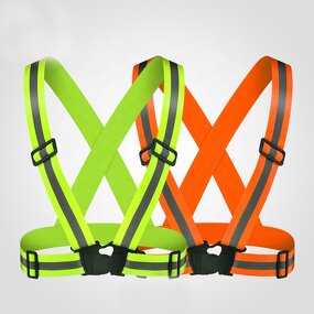 Safety Running Vest - High Visibility Outdoor Sport Reflective Strap