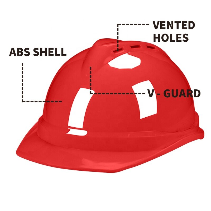 Construction Safety Helmet - White ABS Hard Hat