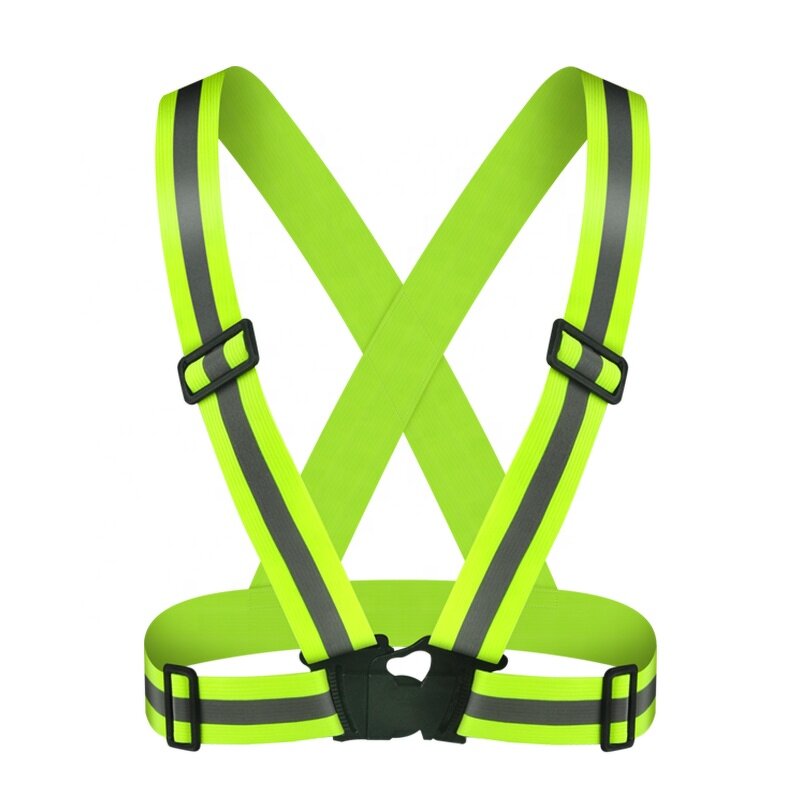 Safety Running Vest - High Visibility Outdoor Sport Reflective Strap