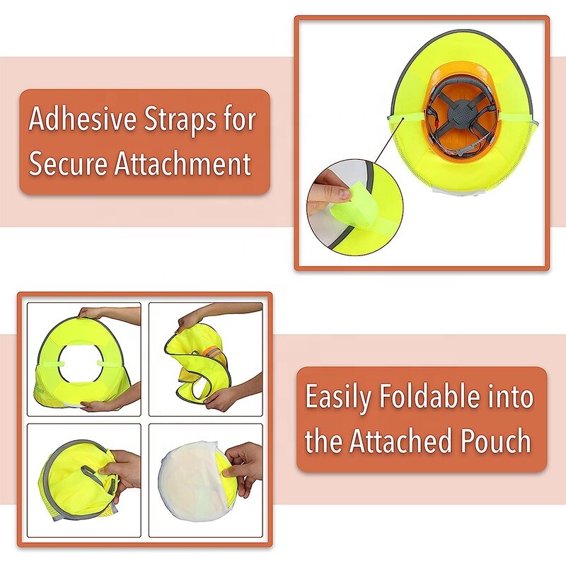 Hard Hat Sunshade - Breathable Reflective Sunshield