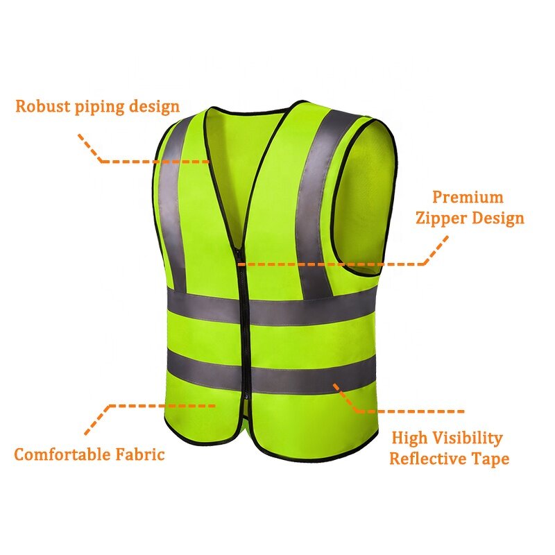 Safety Jacket - Wholesale Orange High Vis Vest